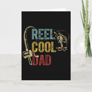 Riktigt cool pappa fiske skjorta Fars dag fiskare Kort