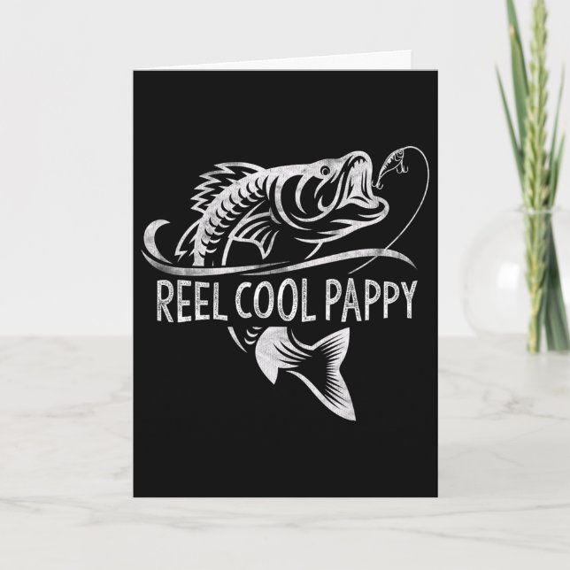 Riktigt Cool Pappa Fiskepresent Pappa Fars dag  Kort (Framsida)