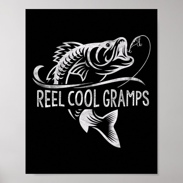 Riktigt Coola Farfar Fiskegåvor Farfar Fars Dag Poster (Framsidan)