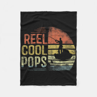 Riktigt coola fiskegåvor Pops födelsedag Vintage Fleecefilt