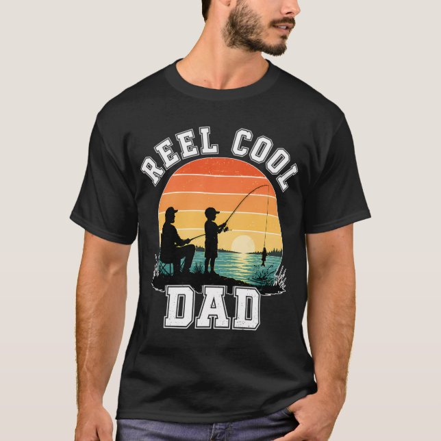 Riktigt coola pappa fiske t shirt (Framsida)