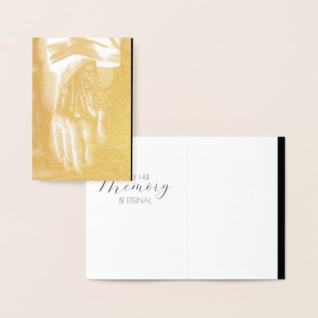 Riktigt gammal hand Adjö Folierat Kort (Display)