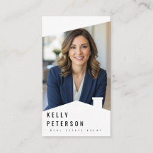 Riktigt Gods Agent-minimalistiskt Affärskort