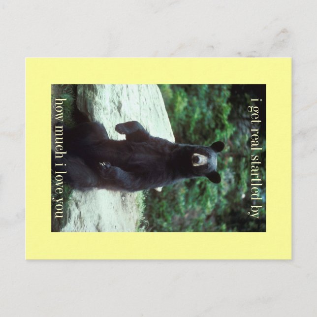 riktigt häpen vykort (Framsida)