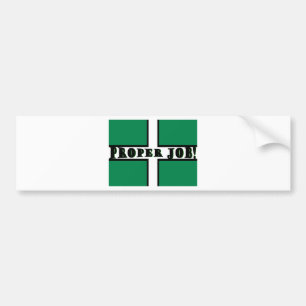Riktigt jobb - Devon Bildekal
