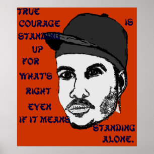 Riktigt kuragetryck poster