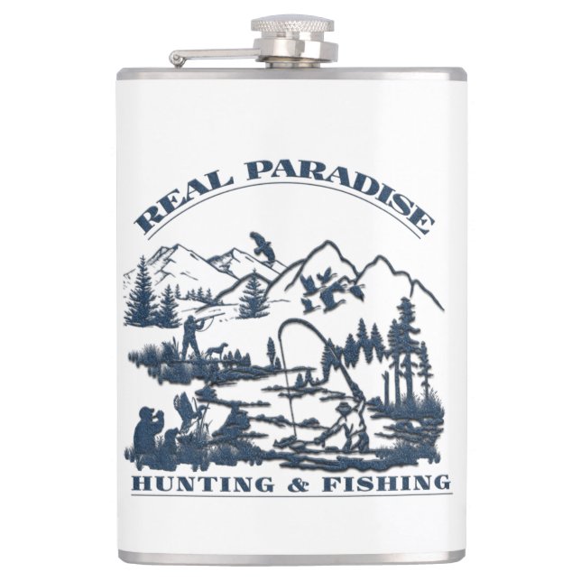 Riktigt paradiset Coffee Mugg Fickplunta (Framsidan)