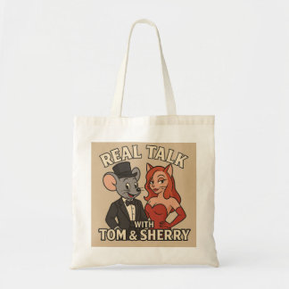 Riktigt Snack med Tom och Sherry Tecknad Totebag Tygkasse