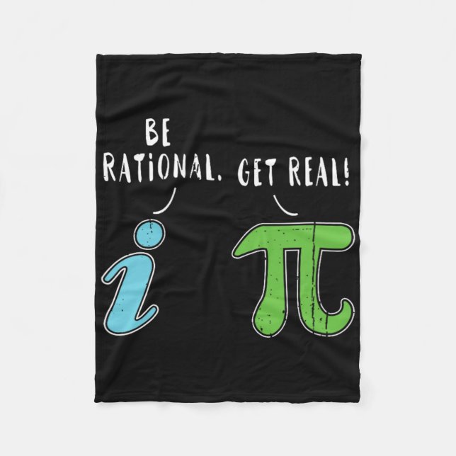 Riktigt väl Rational-funny Math Meme Math Nerd Pi  Fleecefilt (Framsidan)