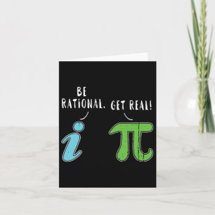 Riktigt väl Rational-funny Math Meme Math Nerd Pi Kort