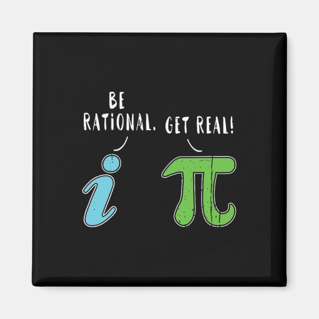 Riktigt väl Rational-funny Math Meme Math Nerd Pi  Magnet (Framsidan)