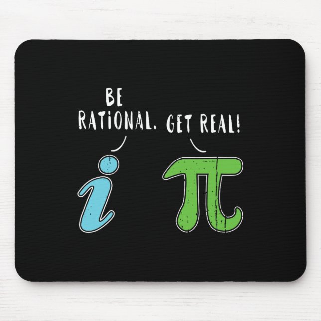 Riktigt väl Rational-funny Math Meme Math Nerd Pi  Musmatta (Framsidan)
