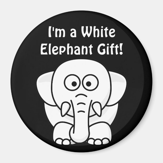 Riktigt vit elefantgift, Lilla Julklapp! Magnet (Framsidan)