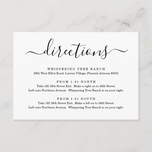 Riktning Följesedel - Enkel Tilläggskort (Framsida)