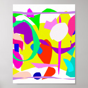 Riktningar Alphabet Sense Fence Avocado Paint Poster