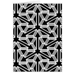 Riktningar - geometrisk konst hälsningskort