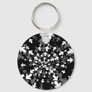 Riktningar görar sammandrag Keychain Nyckelring