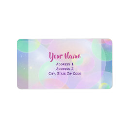 Riktningsetiketter - bubblor adressetikett