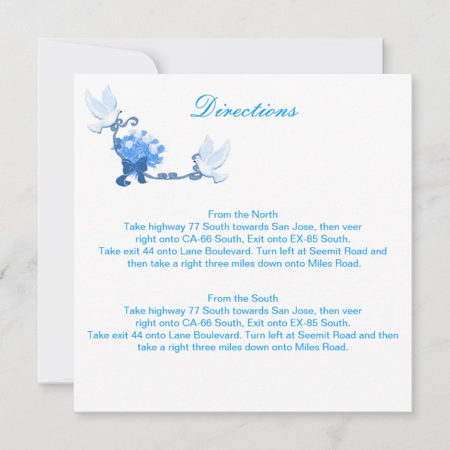 Riktningskort för Anpassningsbar Inbjudningar (Framsida)