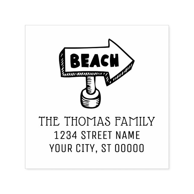 Riktningssignalen Namn Returadress för bågpilen Självfärgande Stämpel (Design)