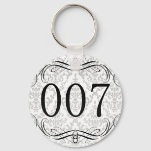 Riktnummer 007 nyckelring