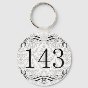 Riktnummer 143 nyckelring