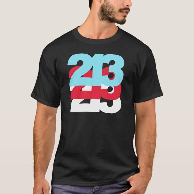 Riktnummer 213 tee shirt (Framsida)