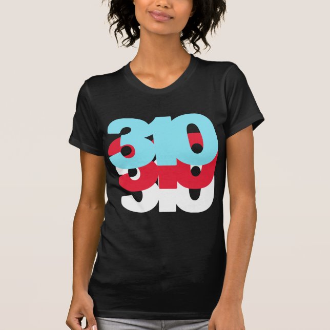 Riktnummer 310 tee shirt (Framsida)
