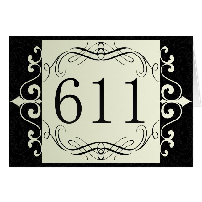 Riktnummer 611 hälsningskort (Framsidan Horizontal)