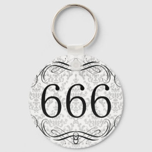 Riktnummer 666 nyckelring