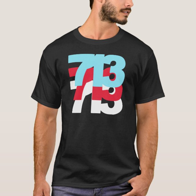 Riktnummer 713 tee shirt (Framsida)