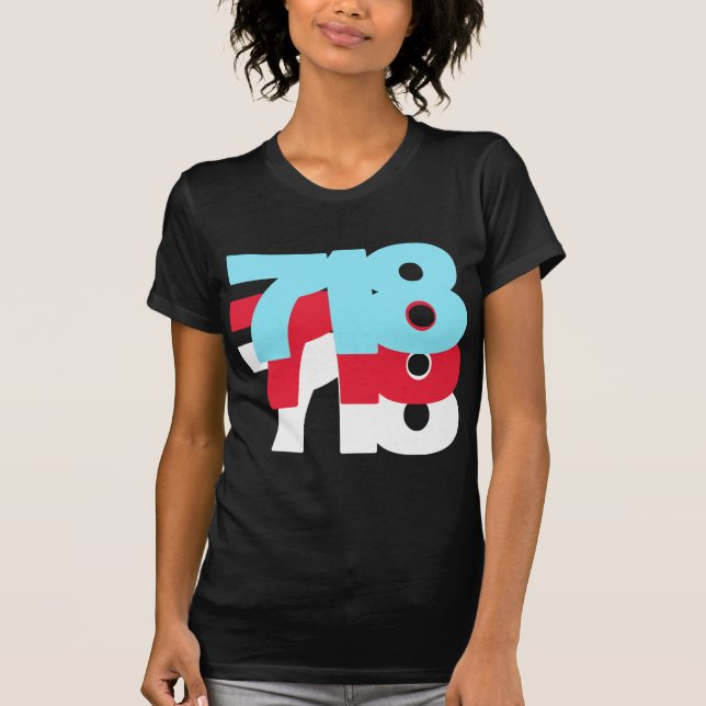 Riktnummer 718 tee shirt (Framsida)