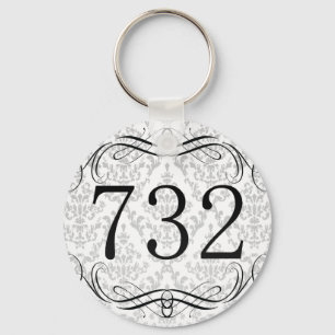 Riktnummer 732 nyckelring