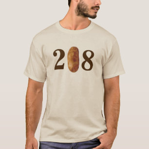 Riktnummer för 208 Idaho Tee Shirt