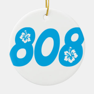 Riktnummer för 808 Hawaii Julgransprydnad Keramik