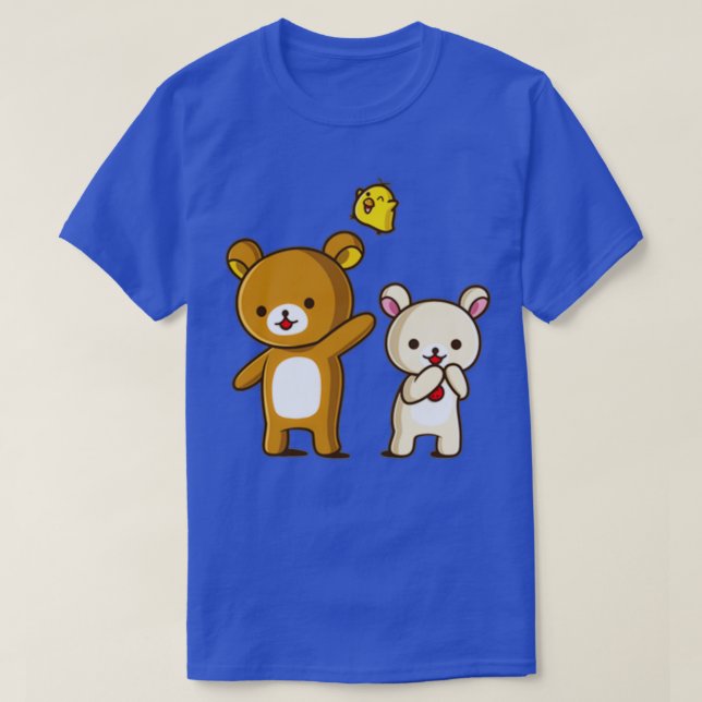 Rilakkuma Korilakkuma och Kiiroitori T Shirt (Design framsida)