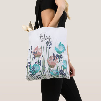 Riley Blommig Monogram Tygkasse