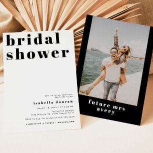 RILEY Bold Bohemian Retro Photo Möhippa Inbjudningar