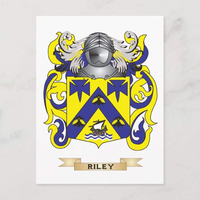 Riley Jackar av Arm (Family Crest) Vykort (Framsida)