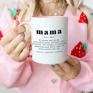 RILEY Modern Cute Mamma Definition Mors dag Mugg