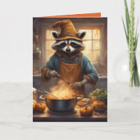Riley Raccoon Halloween-recept rolig Halloween
