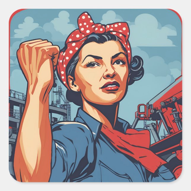 Riley-Ro Fyrkantigt Klistermärke (Framsida)