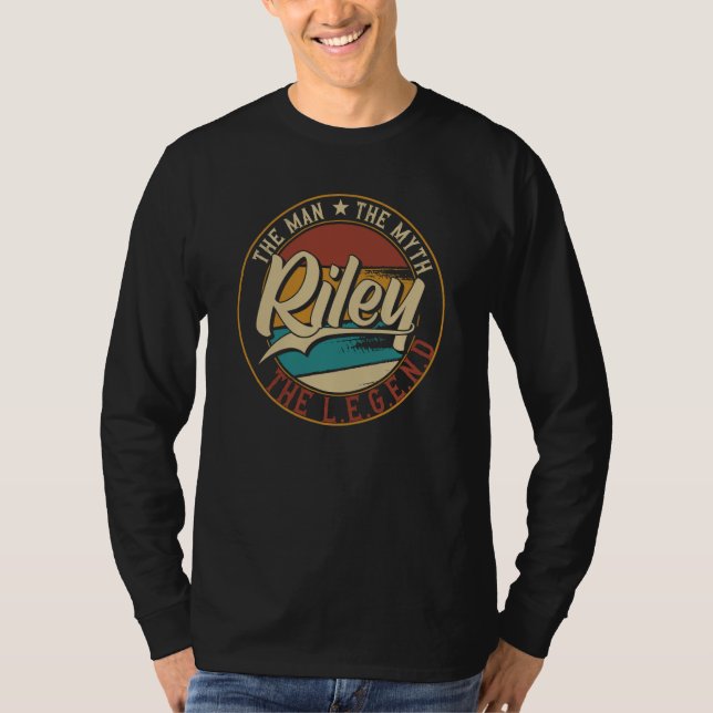 Riley The man the myth the legend T Shirt (Framsida)