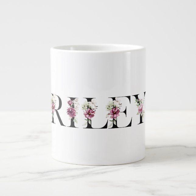 Rileys namn. Min namn är Riley. Jumbo Mugg (Framsidan)