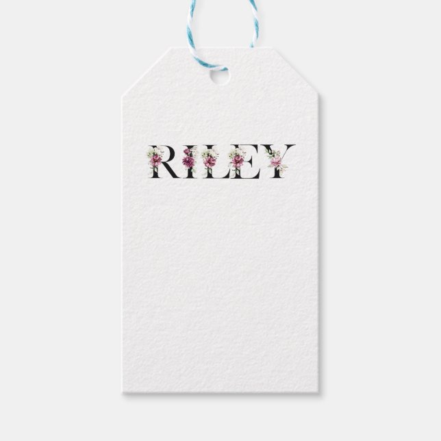 Rileys namn. Min namn är Riley. Presentetikett (Framsidan)