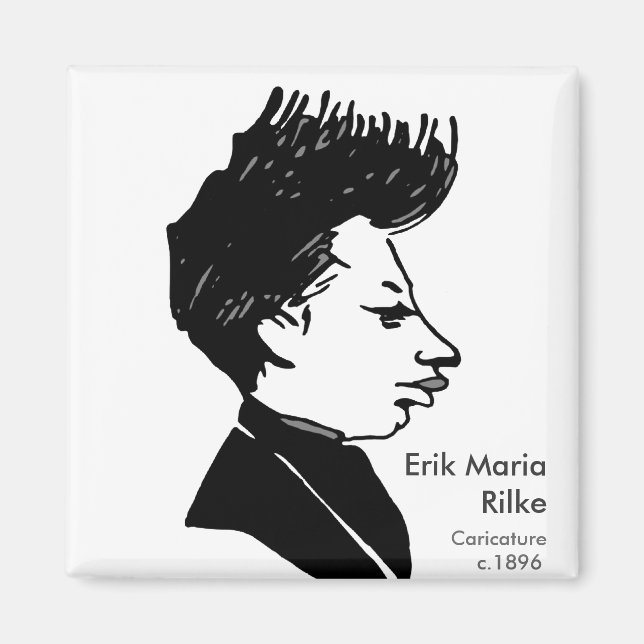 Rilke - Caricature Magnet (Framsidan)