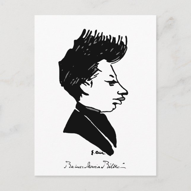 Rilke Caricature Vykort (Framsida)