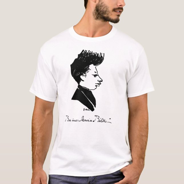 Rilke - karikatyr tee shirt (Framsida)
