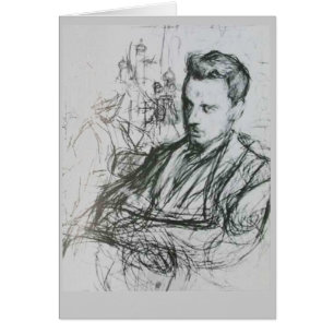 Rilke - skissa hälsningskort