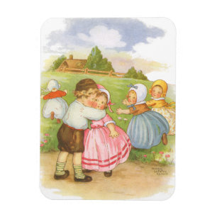 Rim för barnkammare för gås för vintageGeorgie Magnet